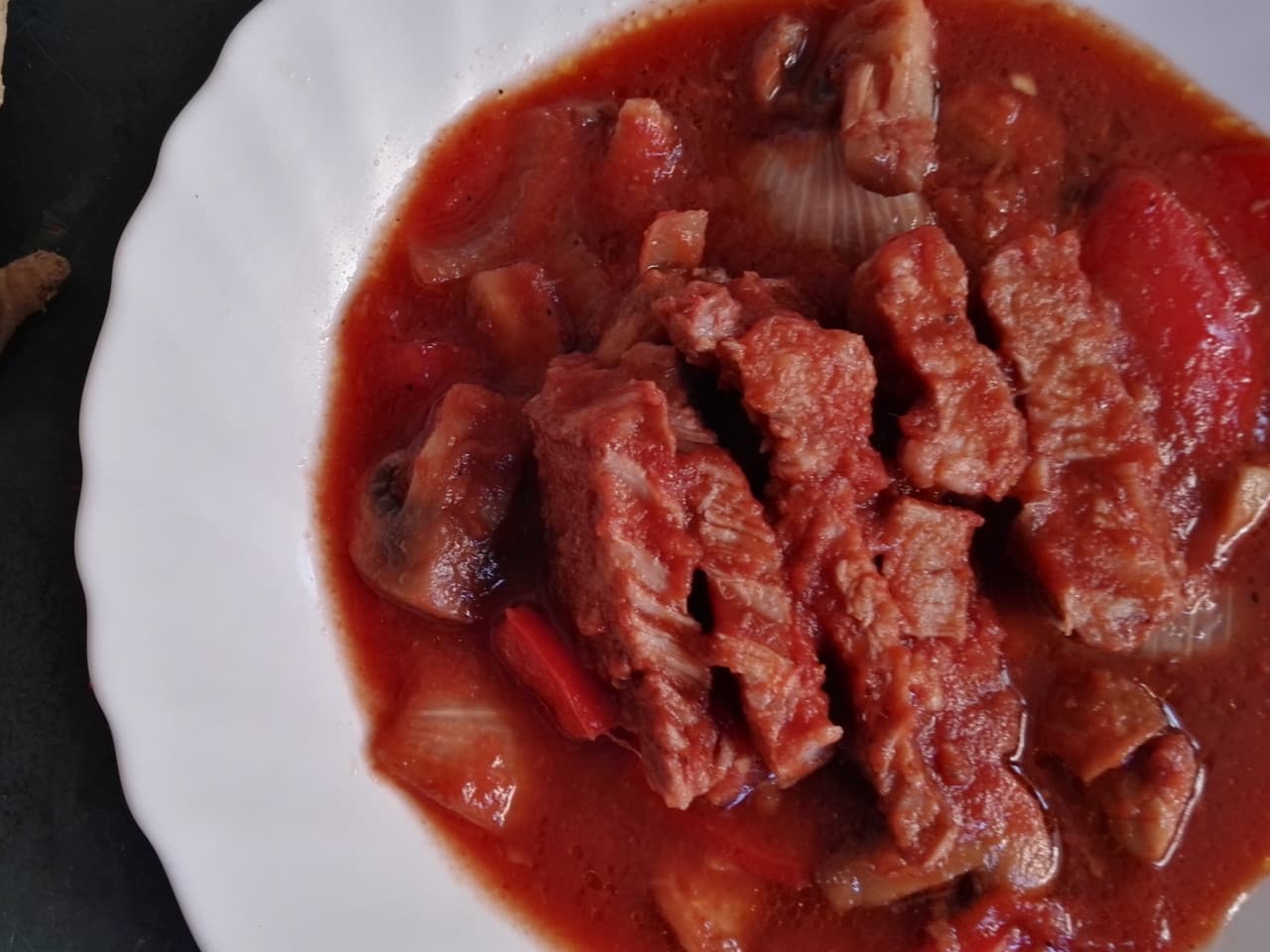 Cerdo con salsa 'Babi Pangang'