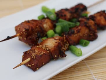 Asian tuna skewer