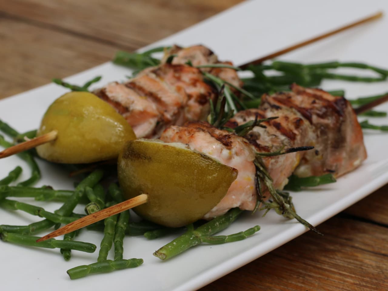 Salmón con romero
