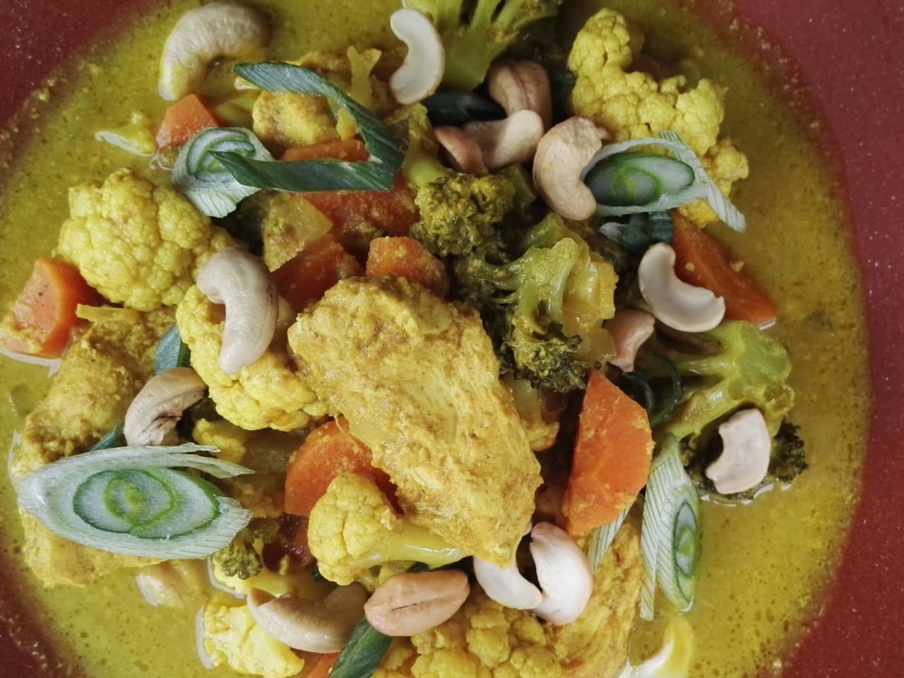 Curry de poulet jaune