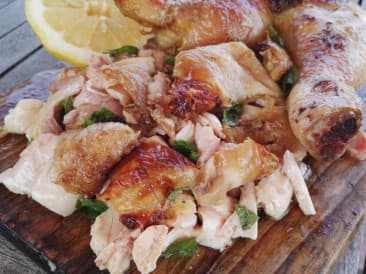 Poulet effiloché avec marinade ras el hanout