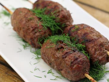 Meat skewer Scandinavia