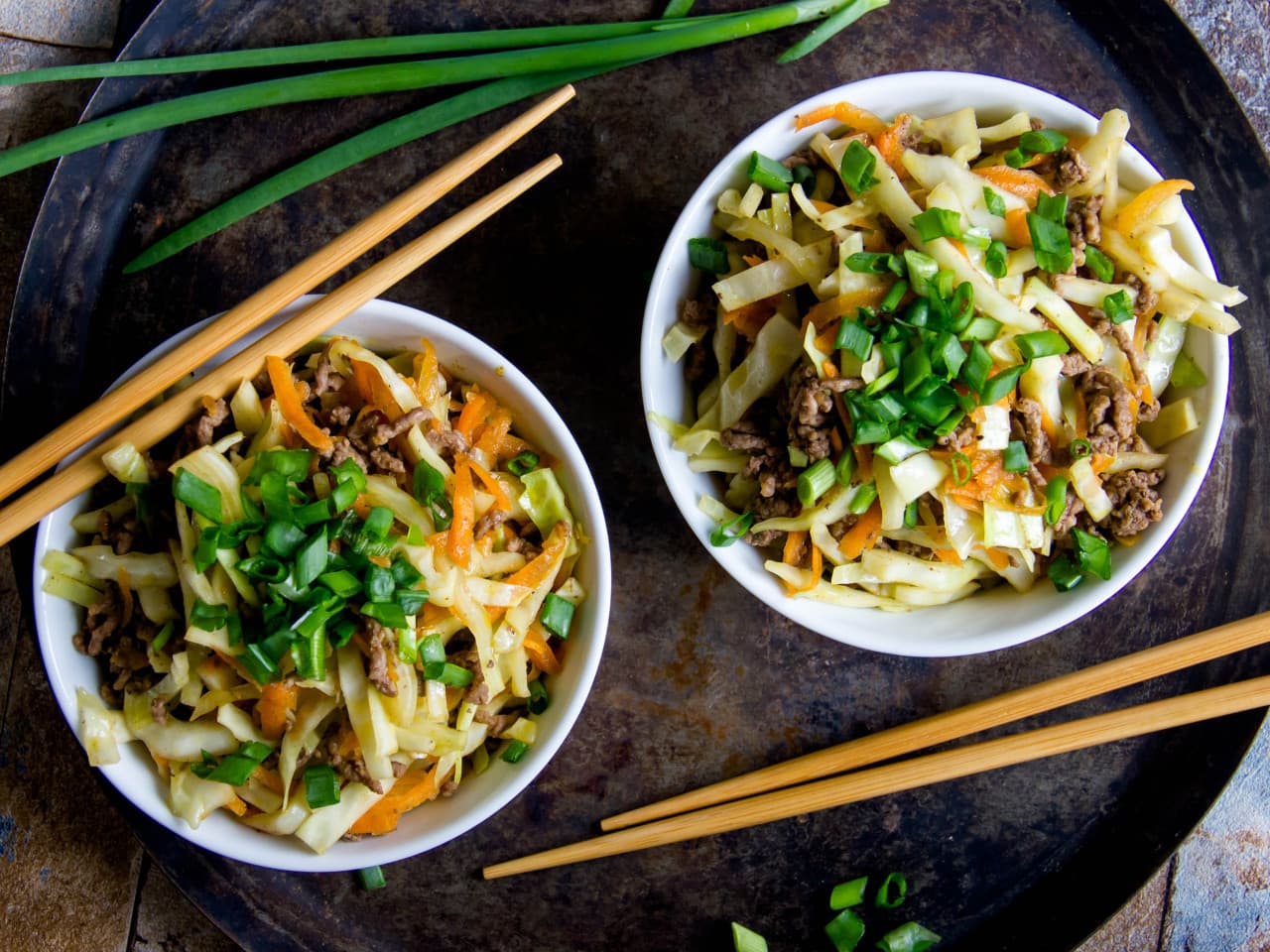 Ensalada de carne asiática