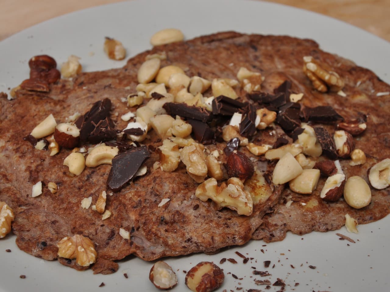 Banana pancake choco & nuts