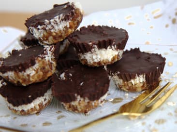 Mini chocolade kokos taartjes