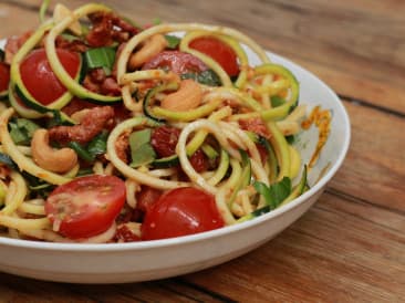 Courgettes à la tapenade de tomates