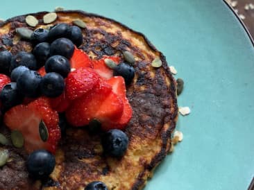 Delicious oatmeal pancake