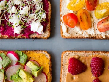 Colorful sandwiches