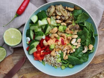 A lunch full of vegetables & love!