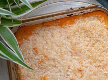 Zuurkool ovenschotel met banaan en appel