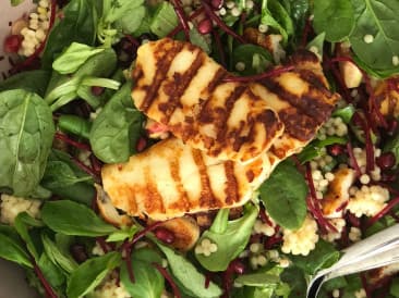 Salade met halloumi & verse vijgen