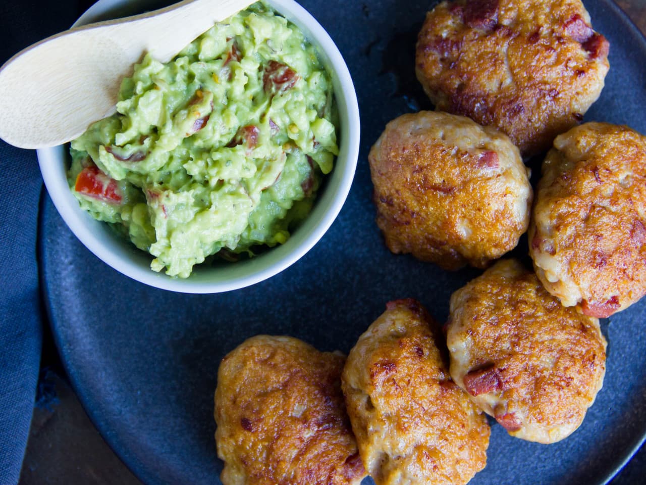 Truthahn Chorizo Mini Burger Mit Guacamole — Guac 8933