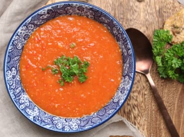 Tasty tomato soup with secret Ingredient