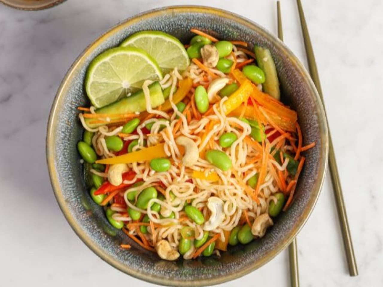 Easy Vegan peanut noodle salad