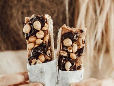Einfache vegane Snickers