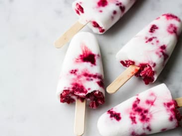 Paletas de coco veganas