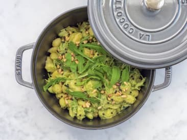 Gnocchi with vegan pesto