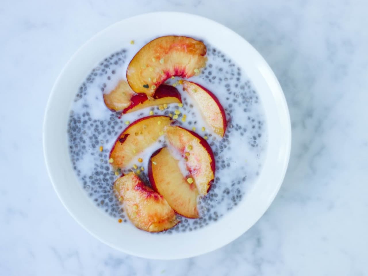 Chia pudding with vanilla