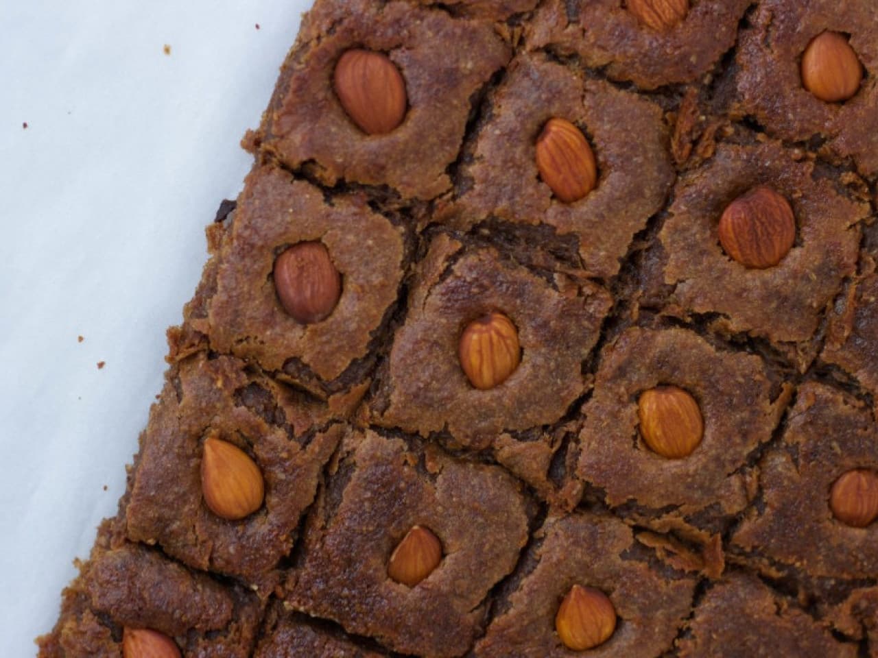 Vegan brownie met lekkere speculaassmaak