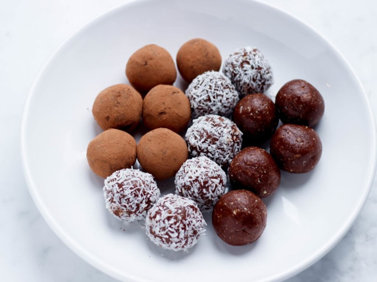 Truffes au chocolat végétalien