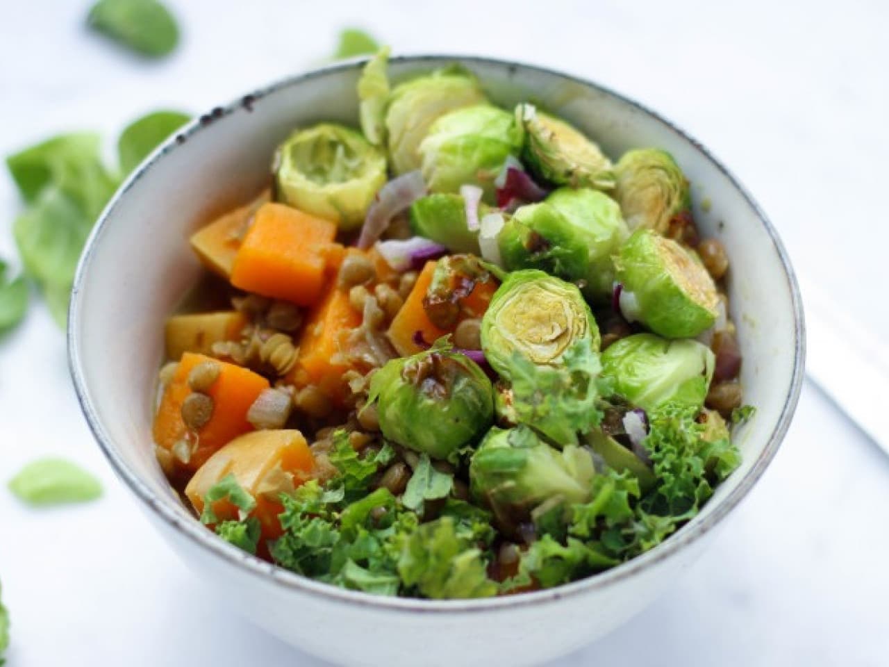 Curry con lentejas y calabaza