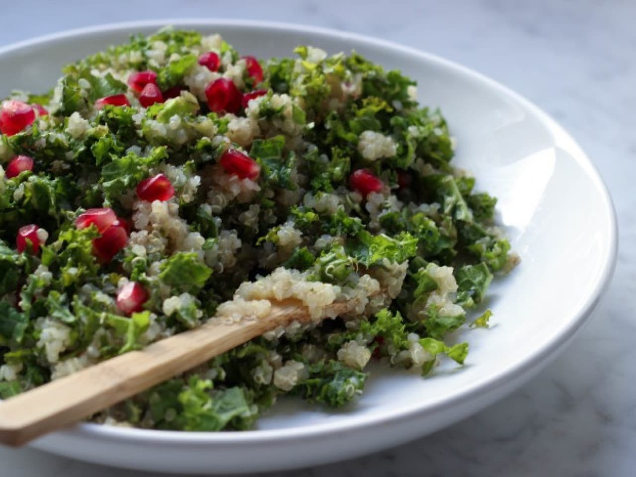 Taboulé végétalien au chou frisé