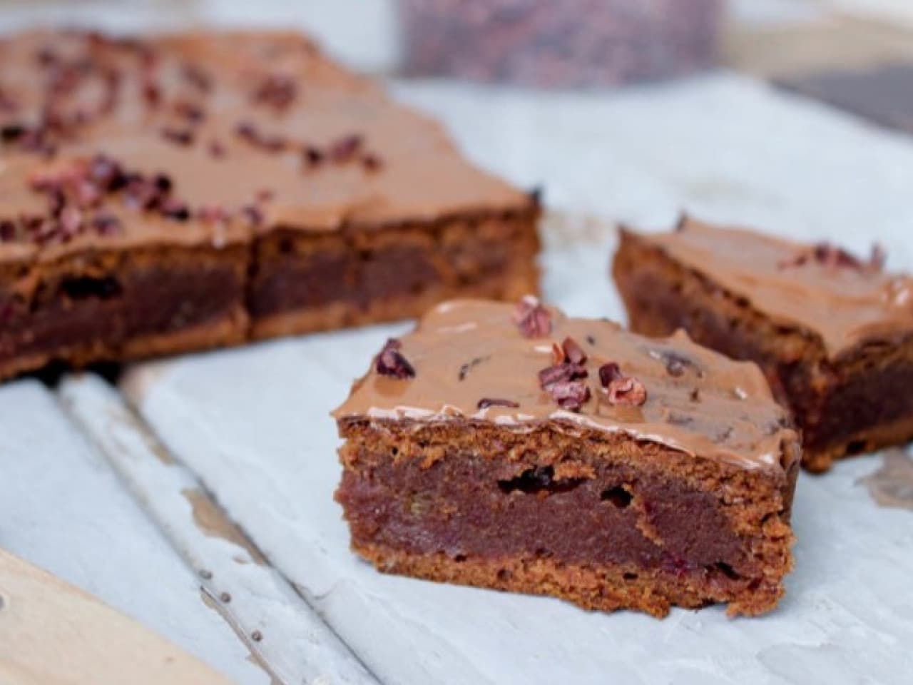 Brownie végétalien au Nutella