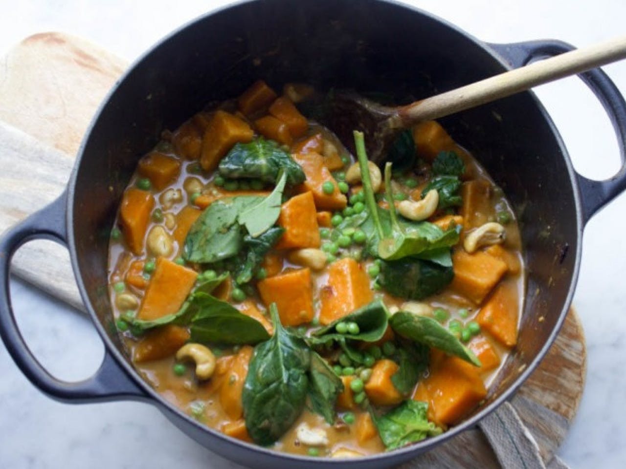 15 minutes of sweet potato curry