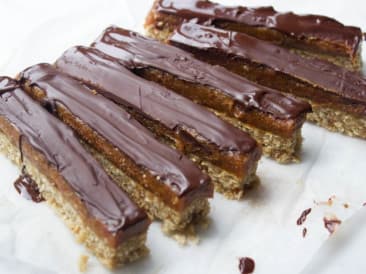 Barras crudas veganas twix