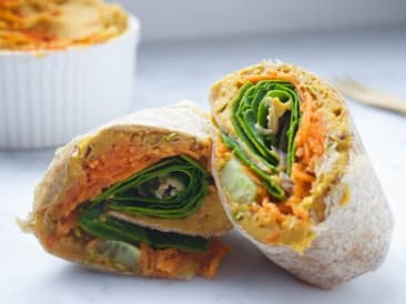 Wrap de sarrasin au houmous