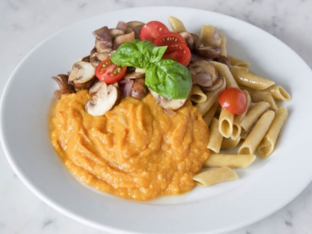 Pasta de calabaza sabrosa y fácil