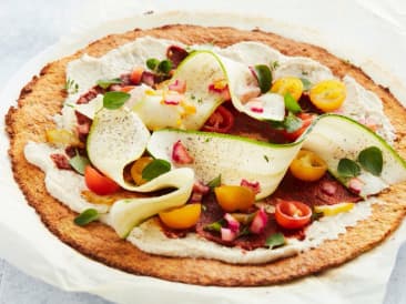Pizza maigre au chou-fleur