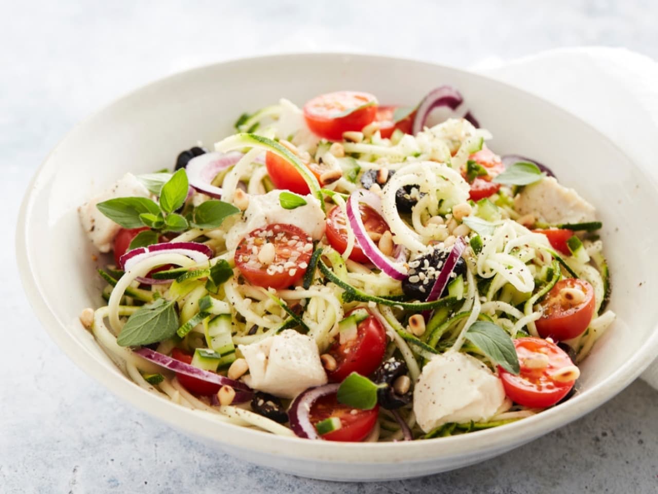 Griechischer Nudelsalat