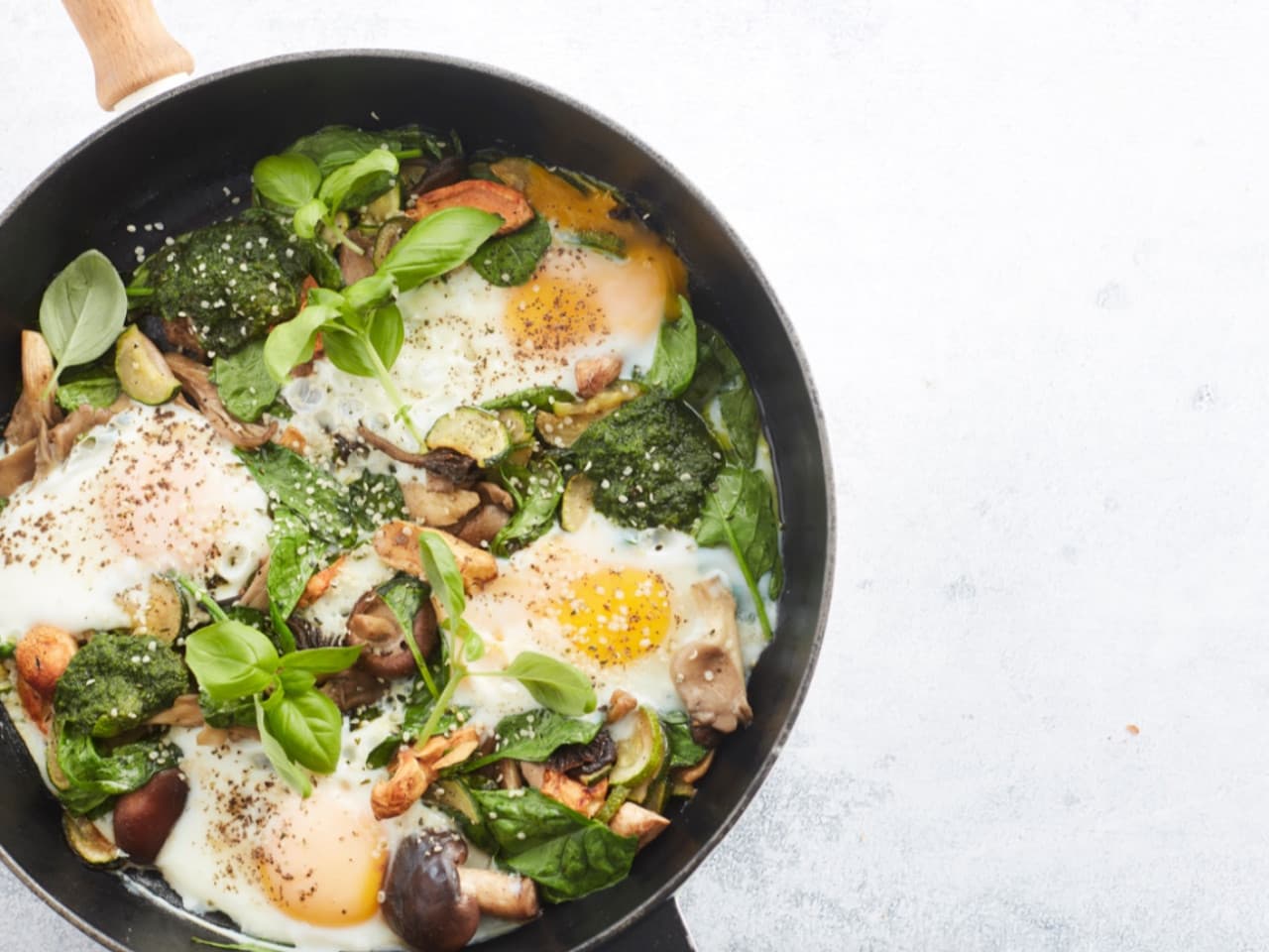 Shakshuka con champiñones