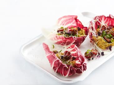 Brain power wraps with mackerel salad