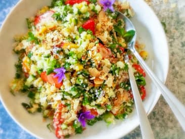 Quinoa Tabouleh met Aardbei