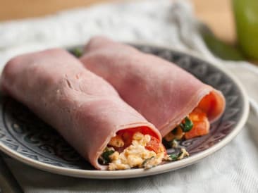 Burrito with ham