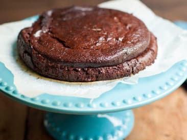 Pastel de chocolate dulce