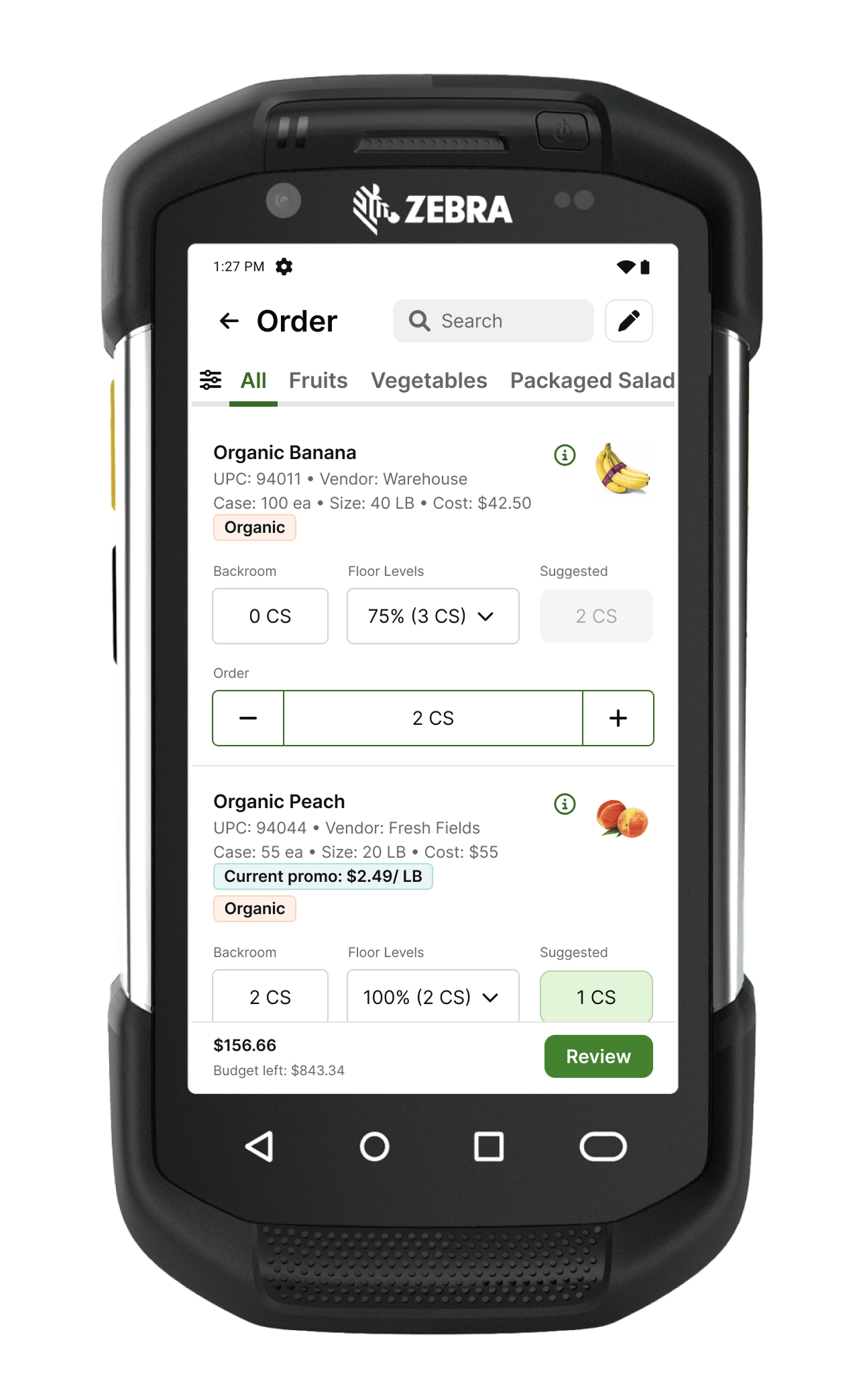 Store Ordering & Inventory