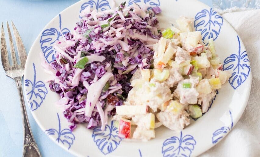 Tuna salad with Coleslaw