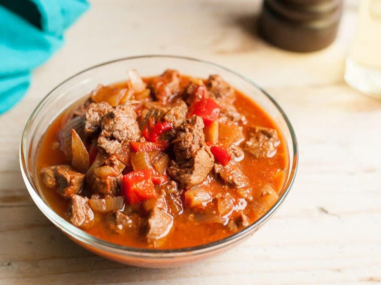 Hongaarse goulash uit de slowcooker