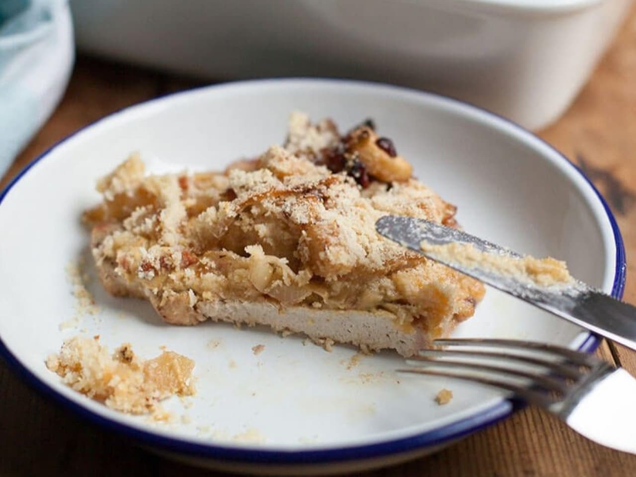Chuletas de cerdo con manzana del horno