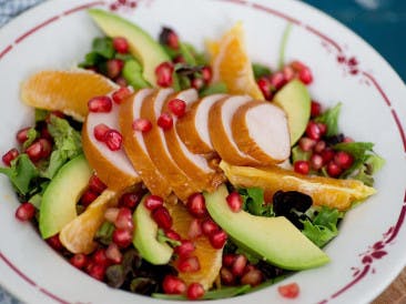Chicken and pomegranate salad