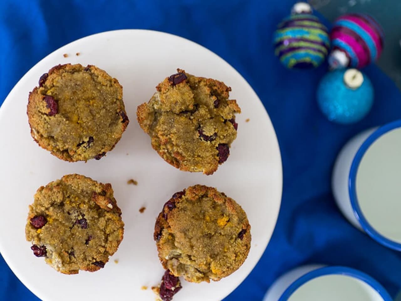 Orange and cranberry muffins