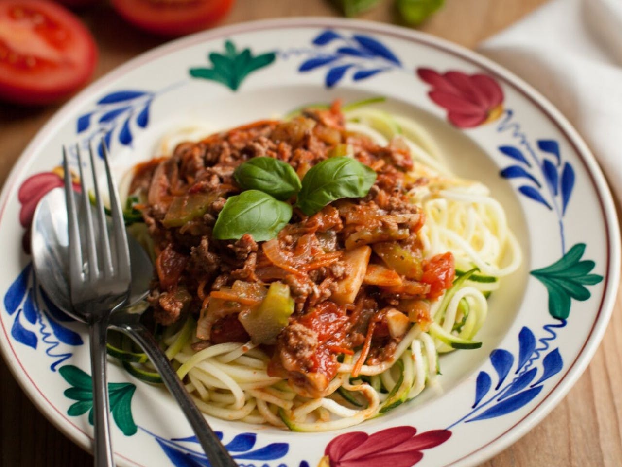 Zoodles bolognese