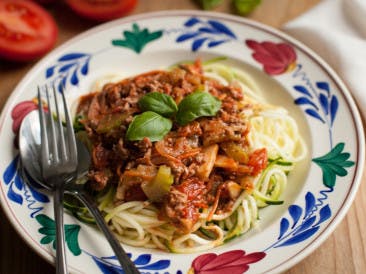 Zoodles bolognese