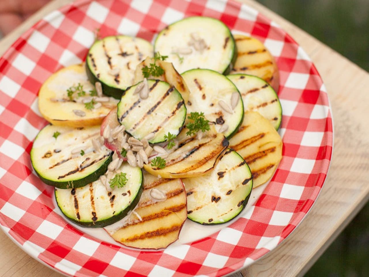 Ensalada de calabacín a la parrilla