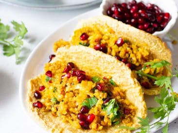 Vegetarian tacos with Paleo rice