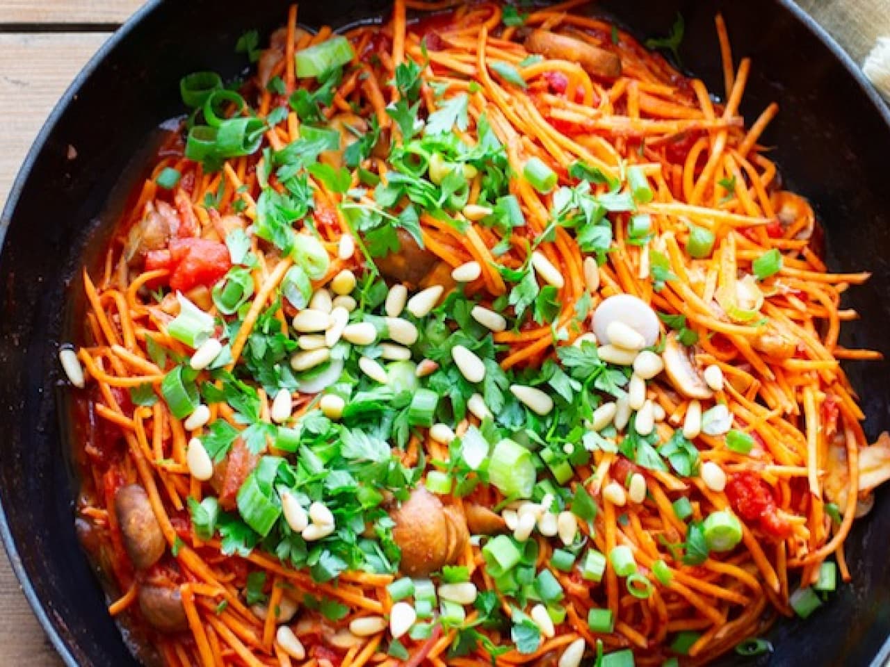 Sweet potato pasta