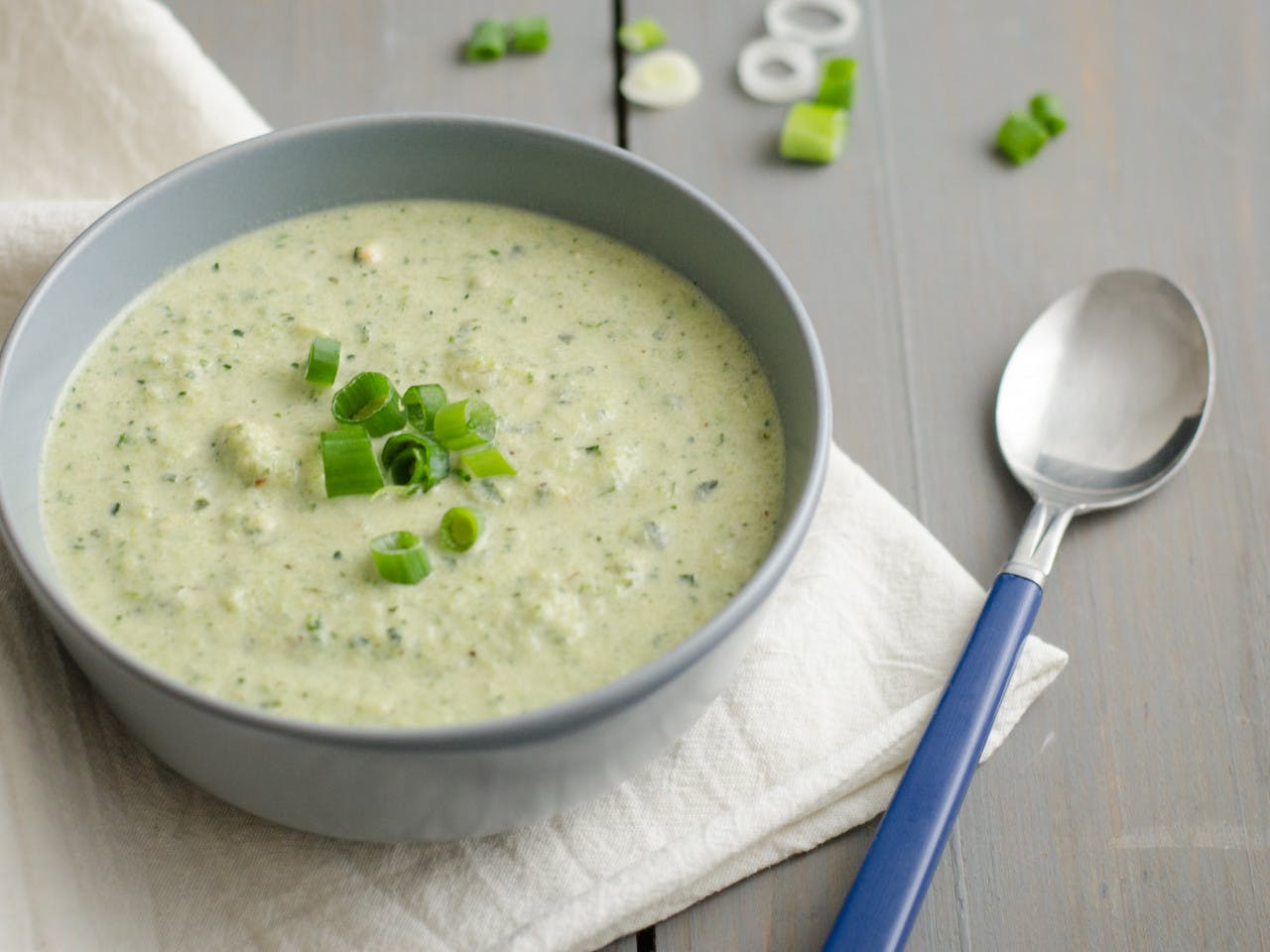 Green curry soup with turkey